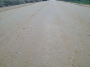 La base esta estabilizada con nuestros sistema de estabilizador de suelos , lista para recibir el acabado asfáltico,,, o natural